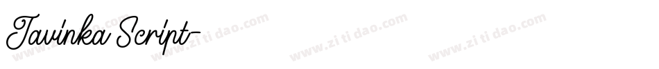 Javinka Script字体转换